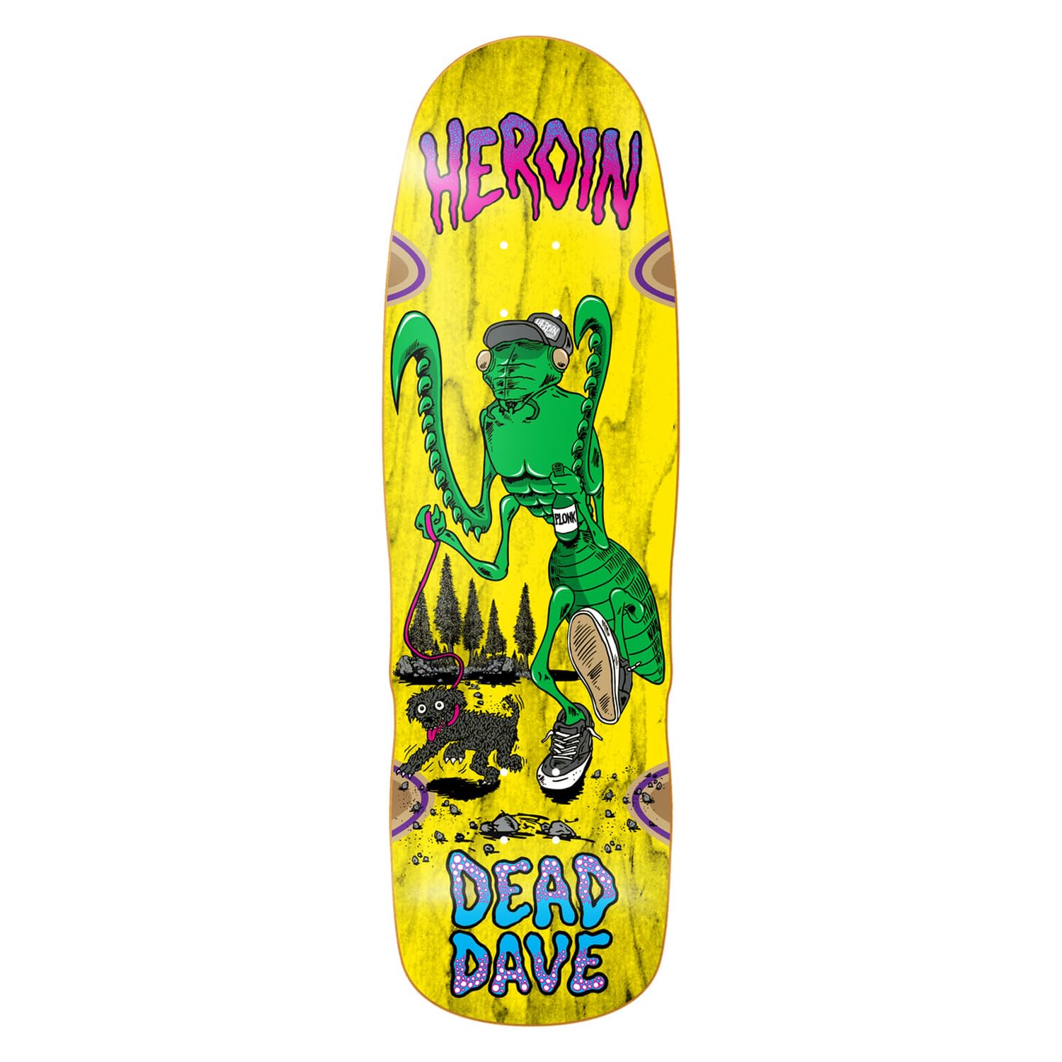 HEROIN ヘロインDEAD DAVE スケートボードデッキ　10.1×32 2025FALL】10.1 HEROIN ヘロイン DEAD DAVE MUTATE OR DIE DECK